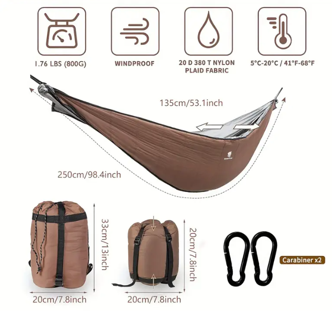 DreamHaven - Hangmat & Slaapzak in één