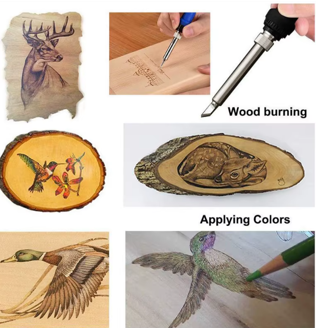 WoodCraft - Houtbrander Graveerset compleet