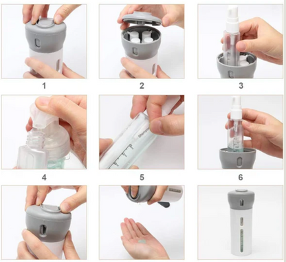 TravelEase - 4 in 1 Multi Dispenser (50 ML)