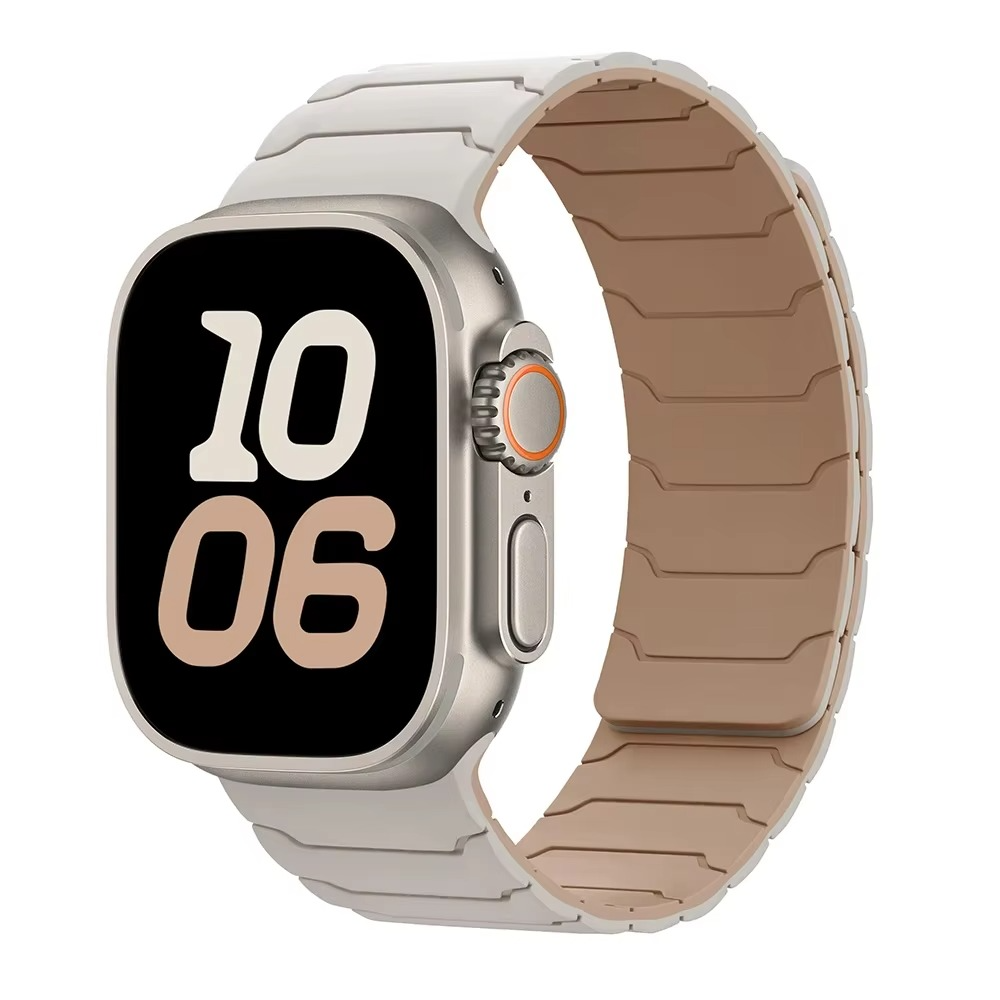 Powerhors - Magnetische Siliconen Apple Watch Band